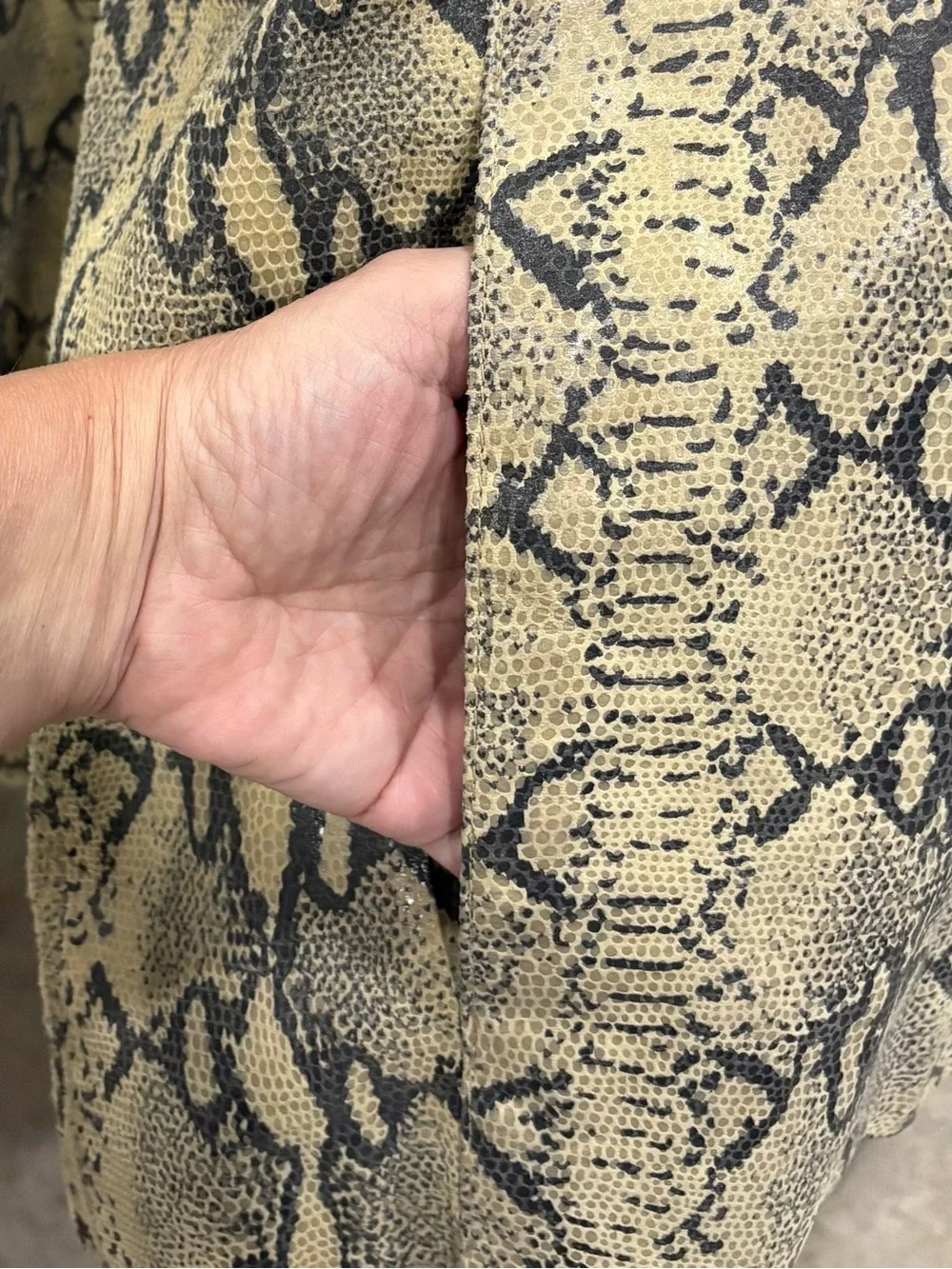 Pelle Studio by Wilsons Leather Python Snake Print Jacket Men’s Size M